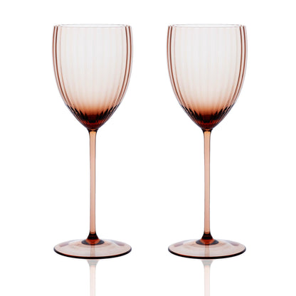  Quinn Amber White Wine Glasses