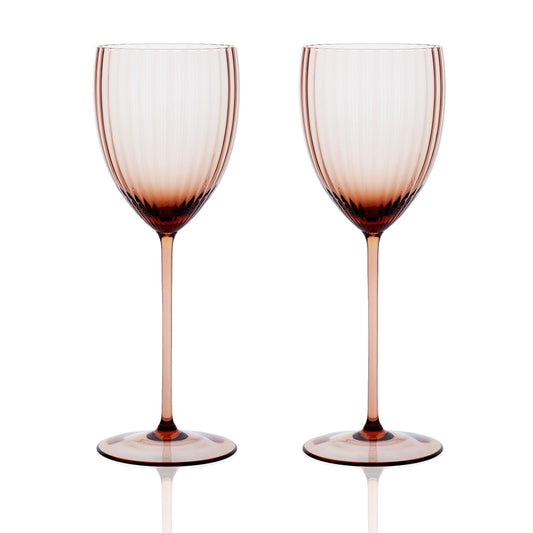  Quinn Amber White Wine Glasses