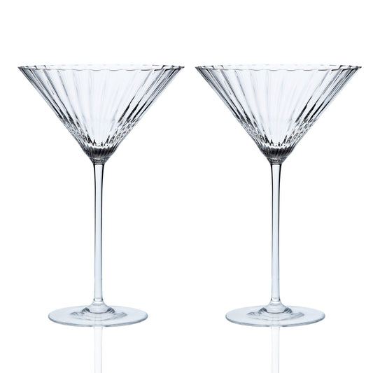  Quinn Clear Martini Glasses