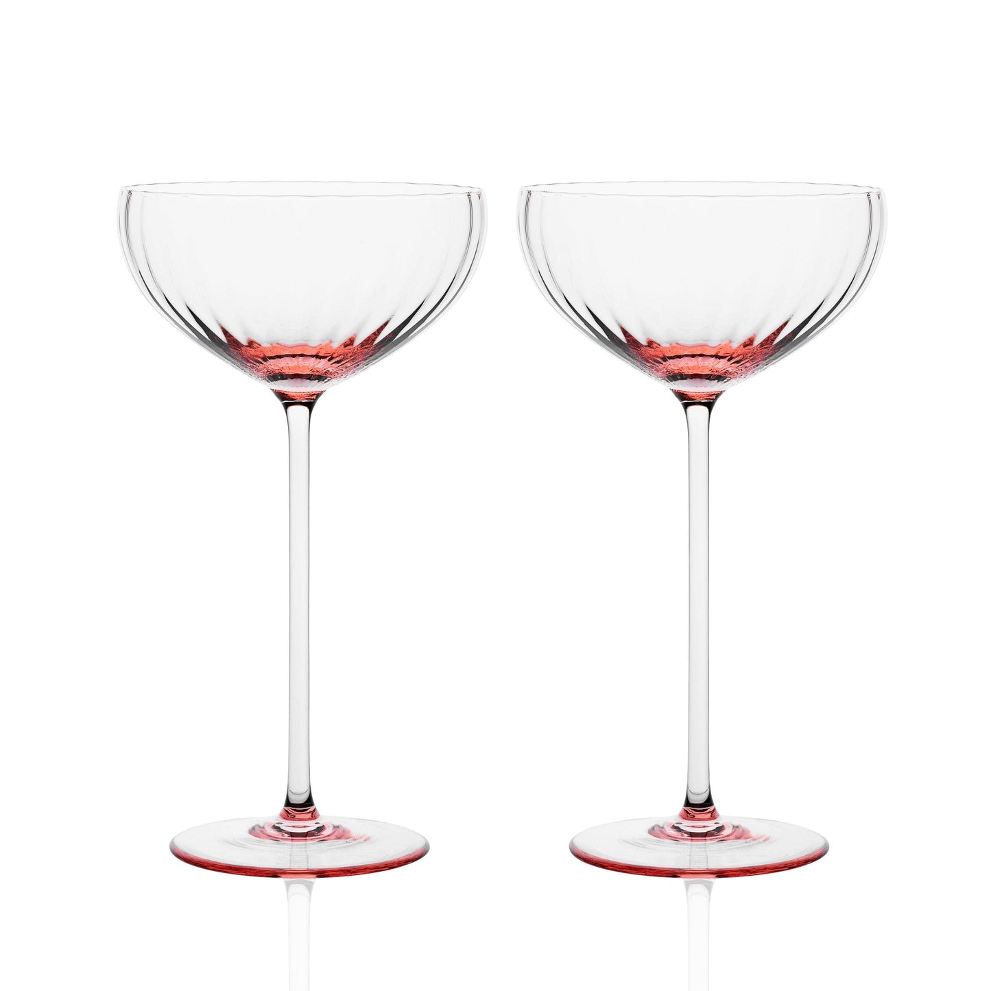  Quinn Rose Coupe Glasses