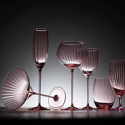  Quinn Rose White Wine Glasses