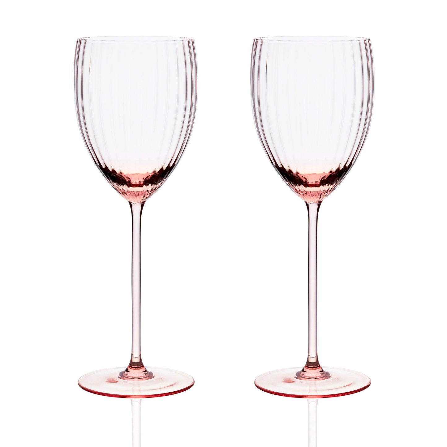  Quinn Rose White Wine Glasses
