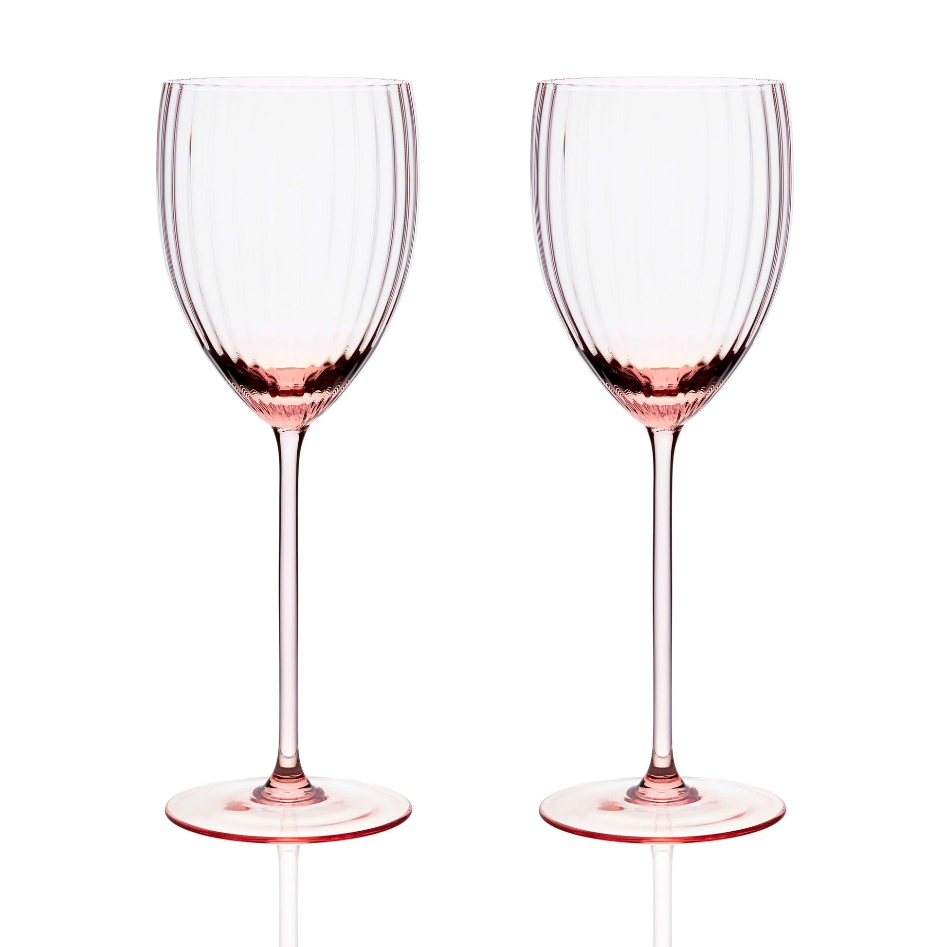  Quinn Rose White Wine Glasses