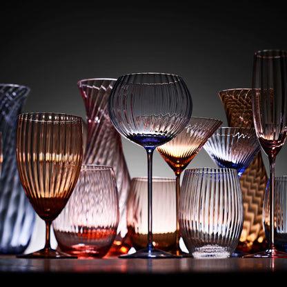  Quinn Amber Martini Glasses