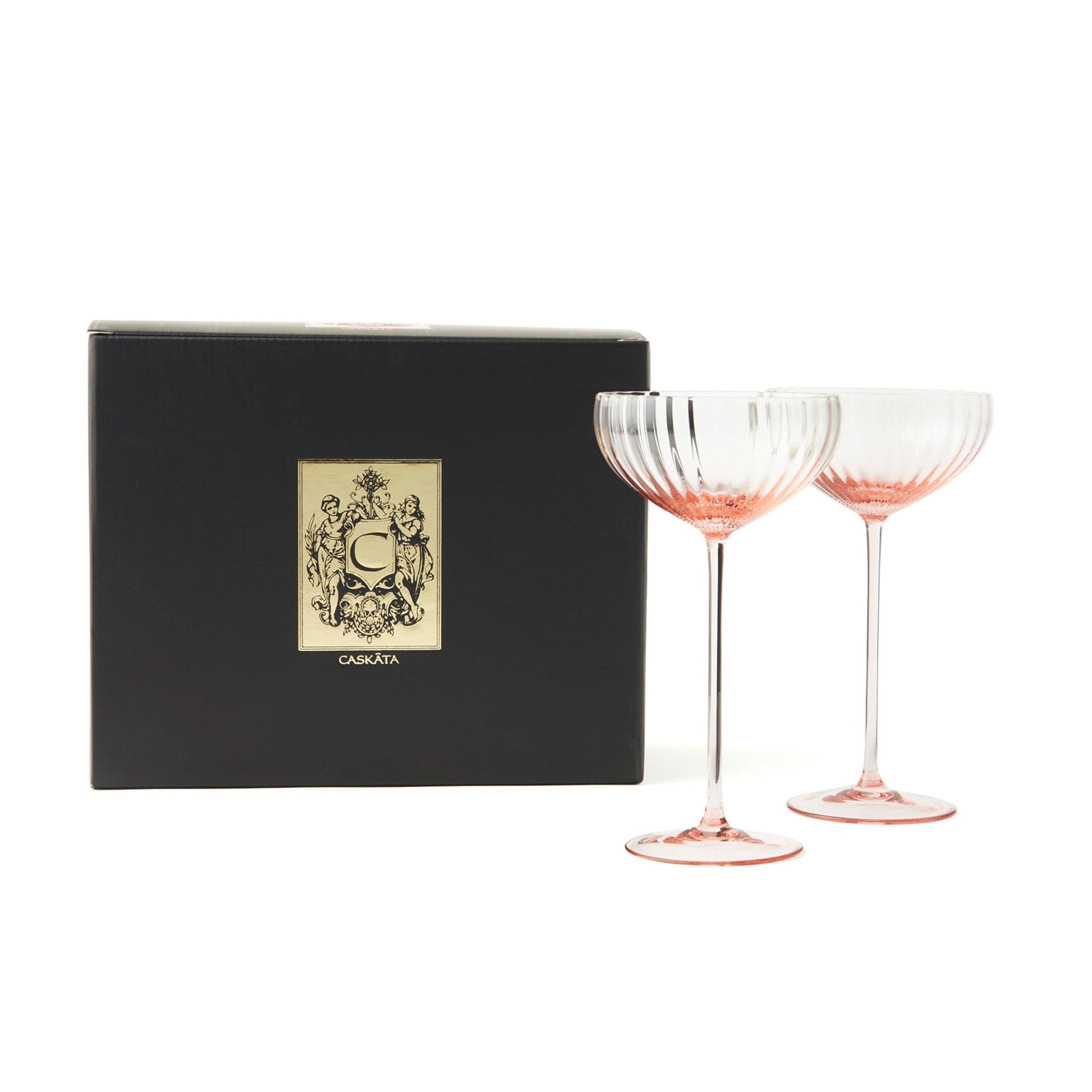  Quinn Rose Coupe Glasses