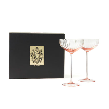  Quinn Rose Coupe Glasses