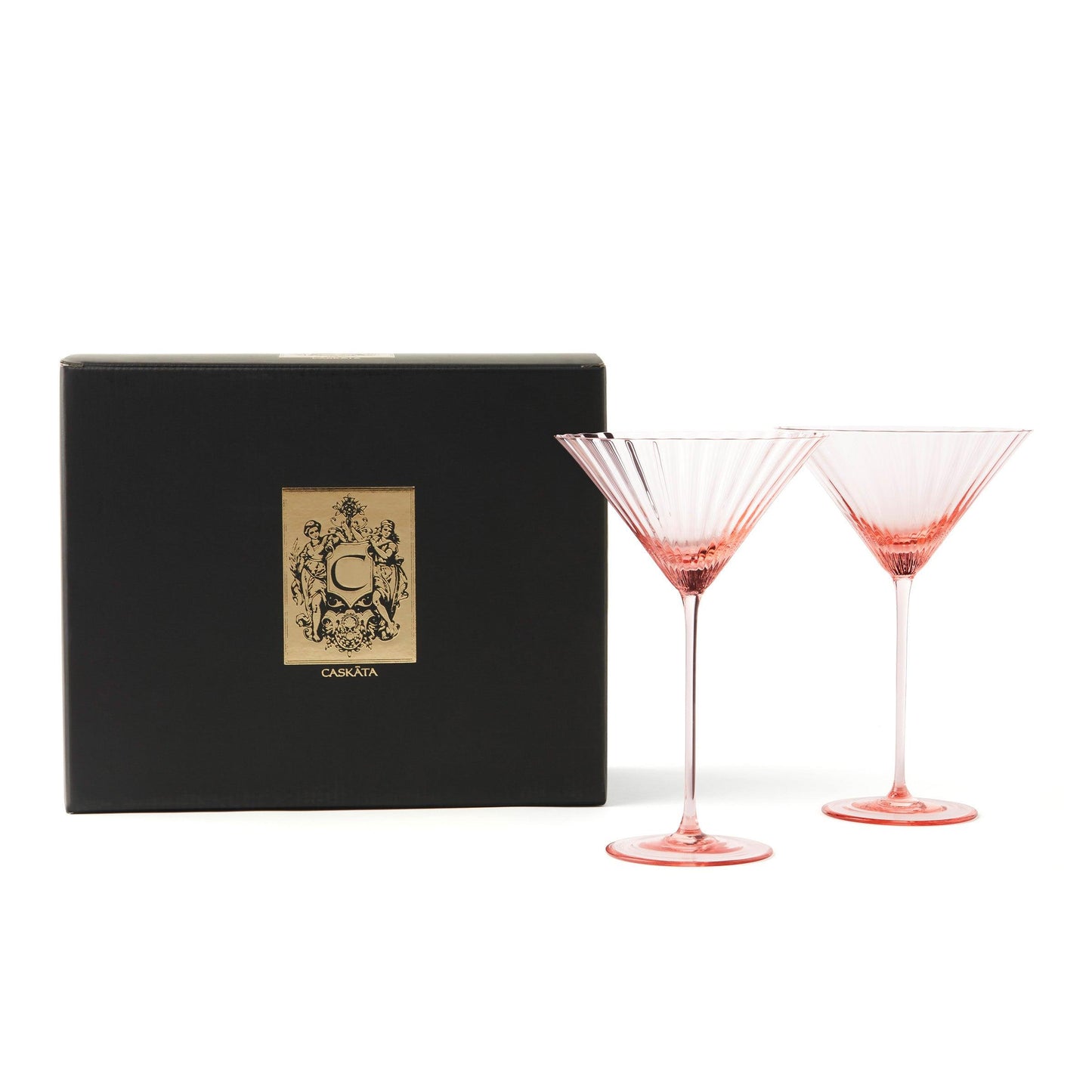  Quinn Rose Martini Glasses