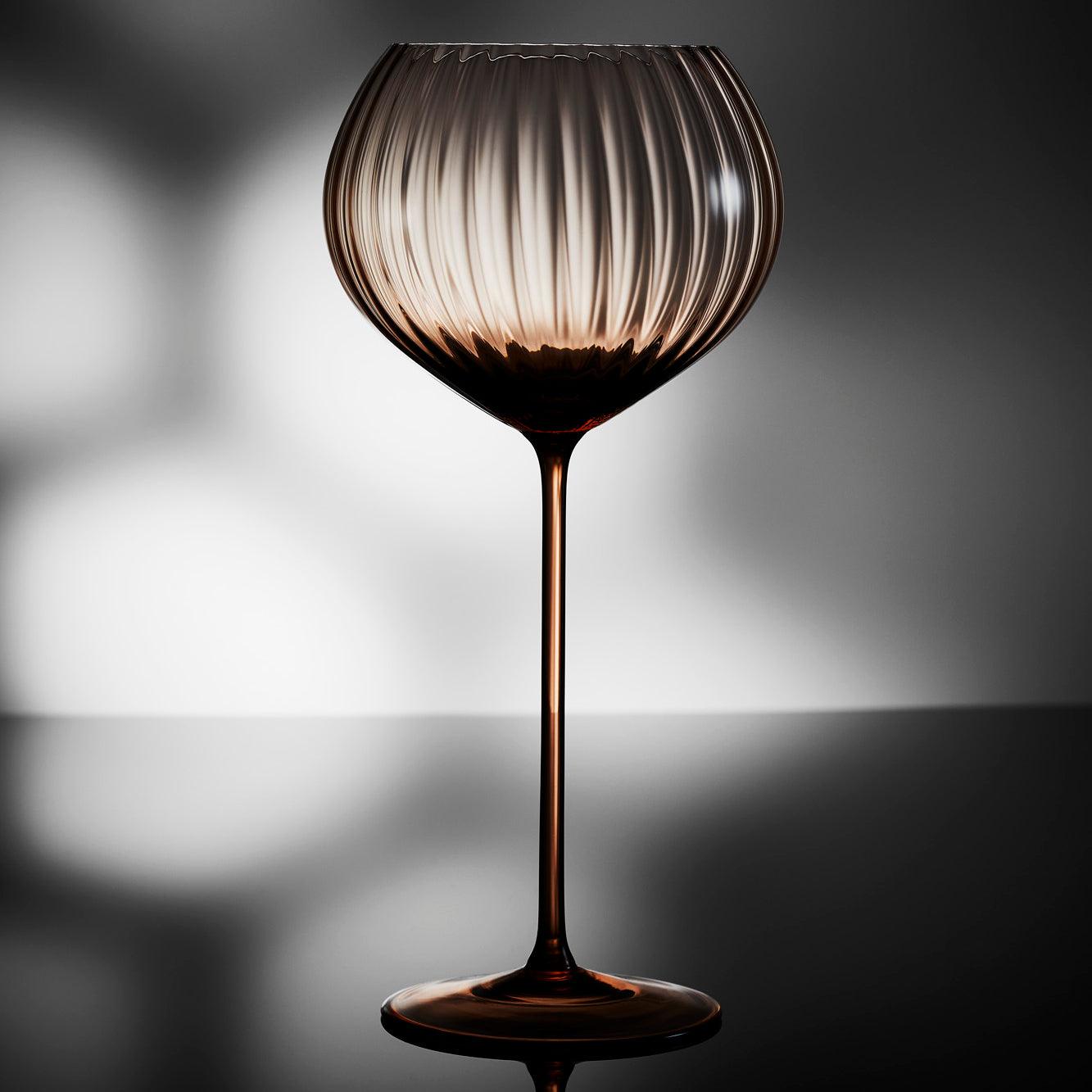  Quinn Amber Red Wine Glasses