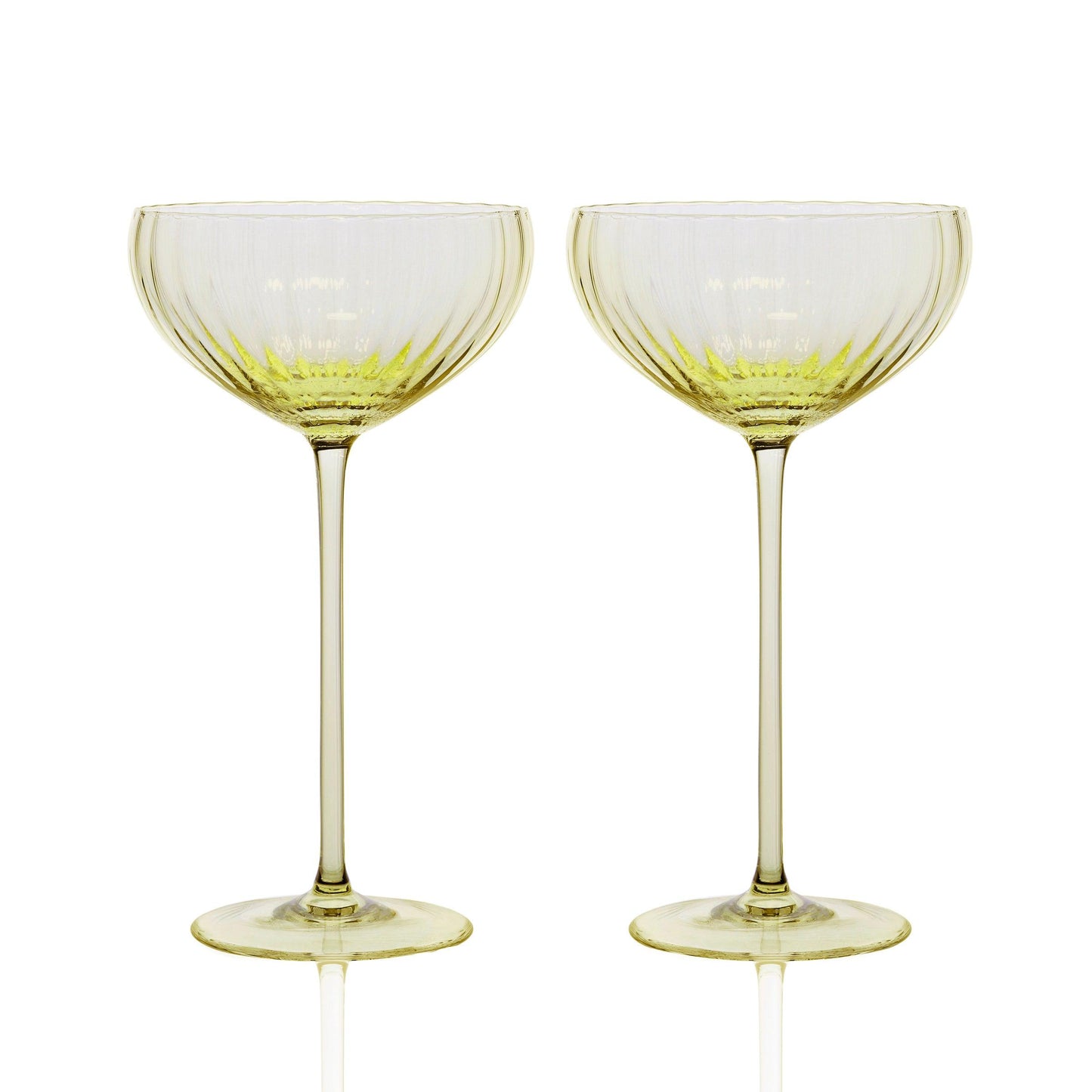  Quinn Citrine Coupe Glasses