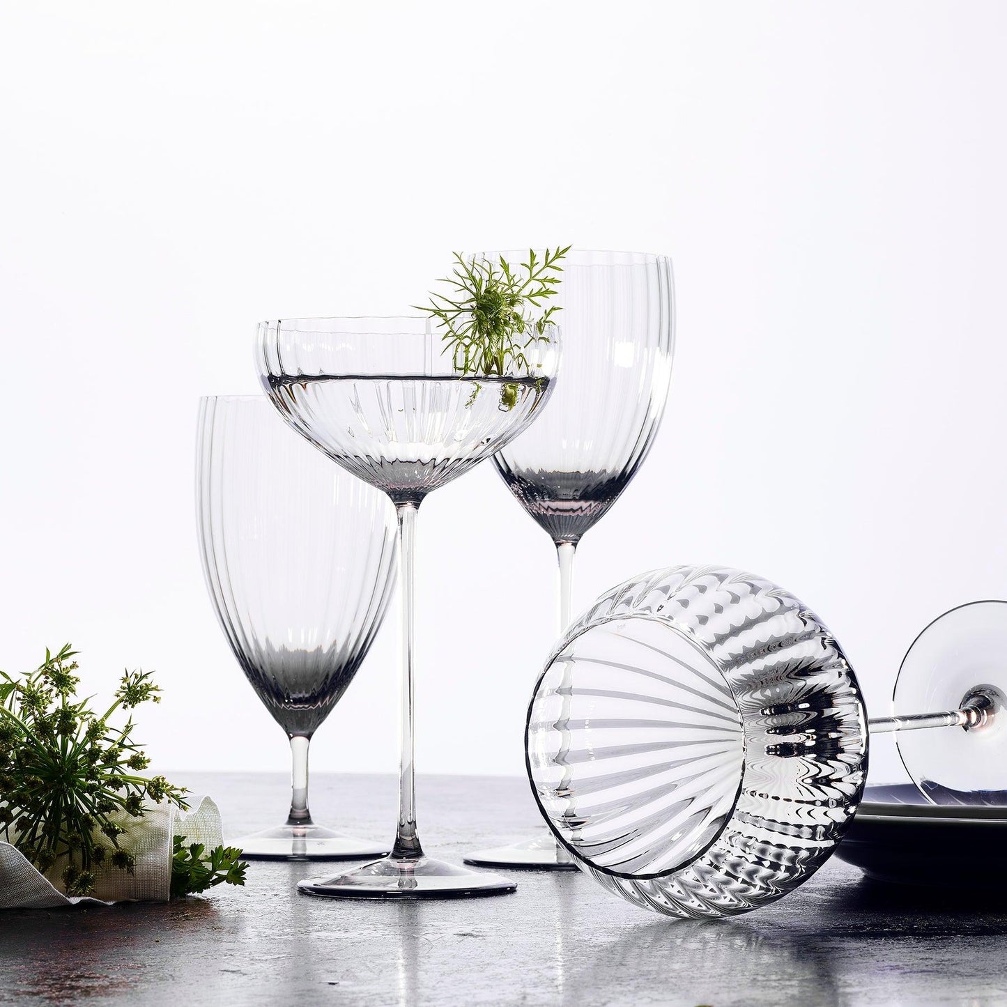  Quinn Clear Coupe Glasses