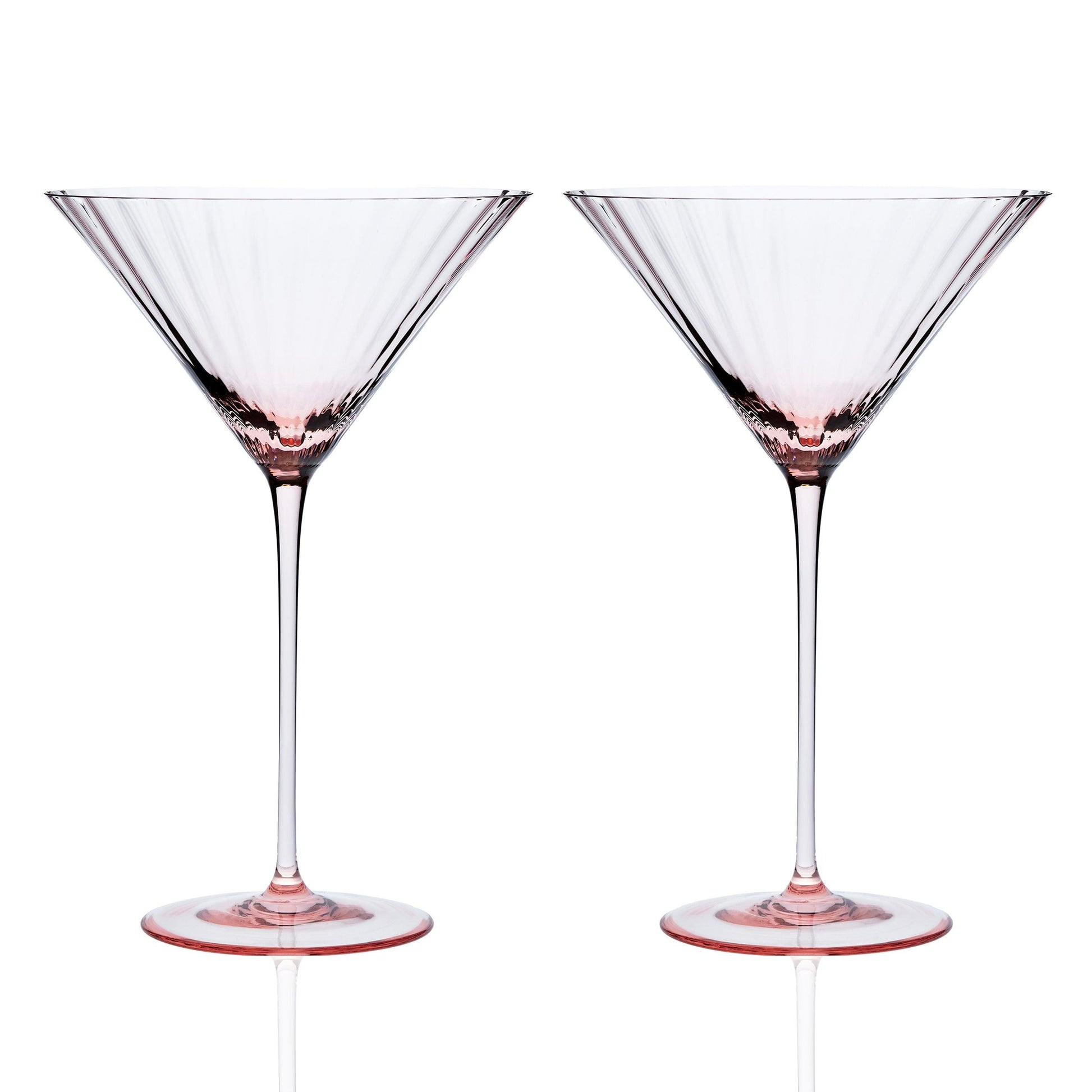  Quinn Rose Martini Glasses
