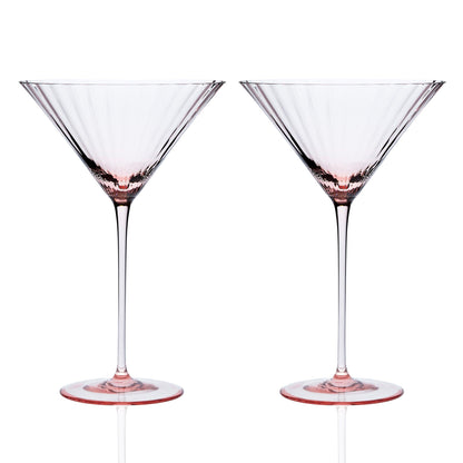  Quinn Rose Martini Glasses