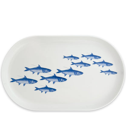 School Of Fish Large Coupe Oval Platter