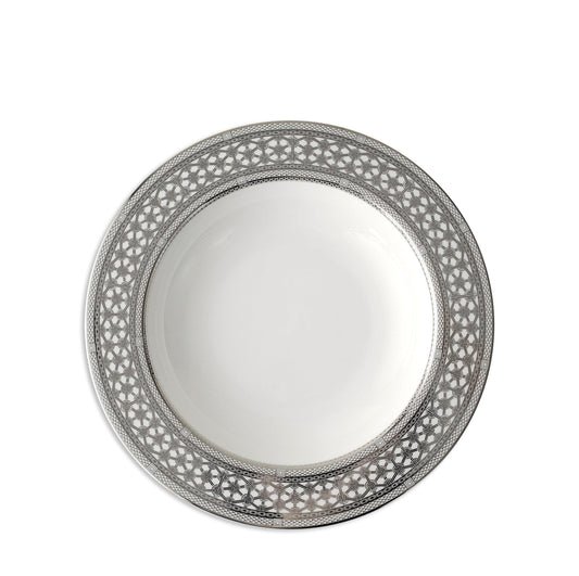  Hawthorne Ice Platinum Rimmed Soup Bowl