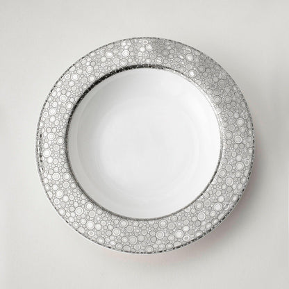  Ellington Shine Platinum Rimmed Soup Bowl