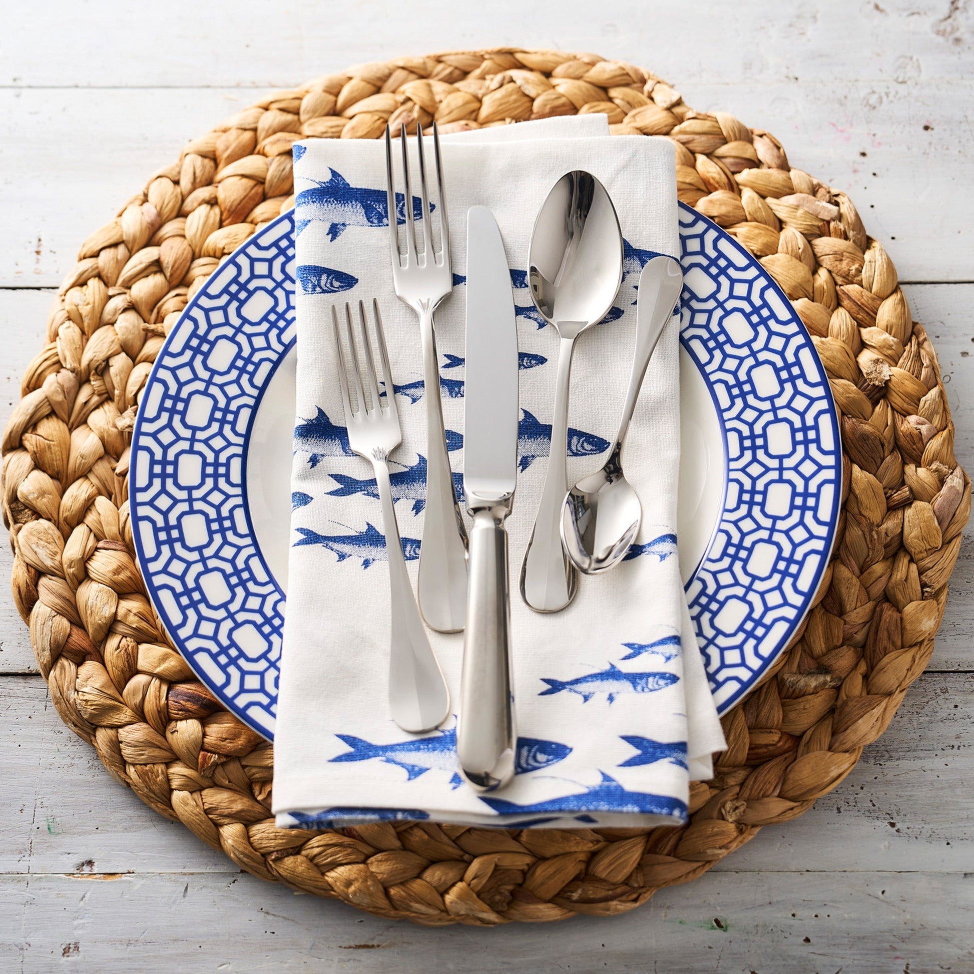  School Of Fish Dinner Napkins, Set Of 4