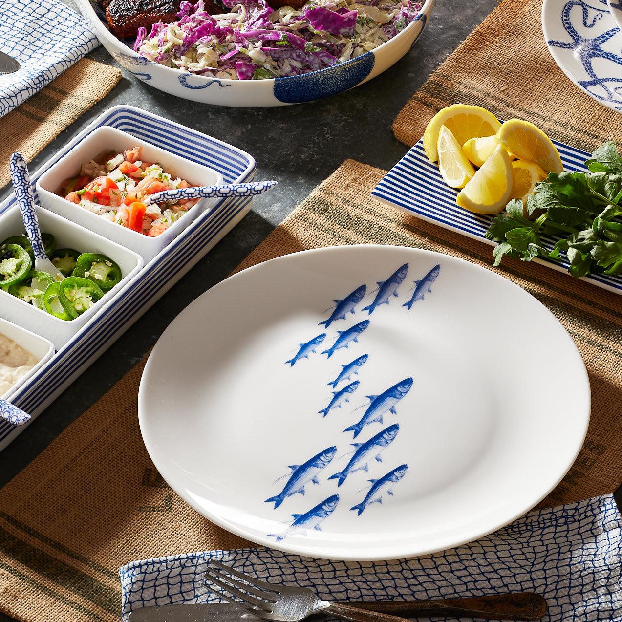  School Of Fish Coupe Dinner Plate
