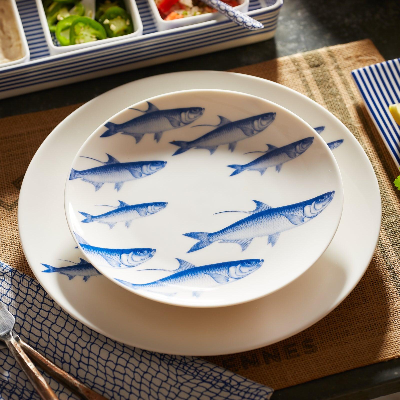  School Of Fish Coupe Salad Plate