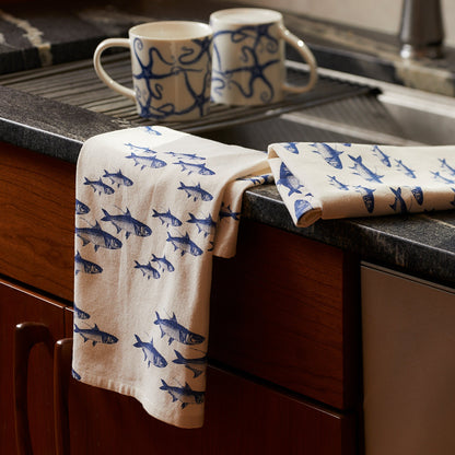  School Of Fish Kitchen Towels, Set Of 2