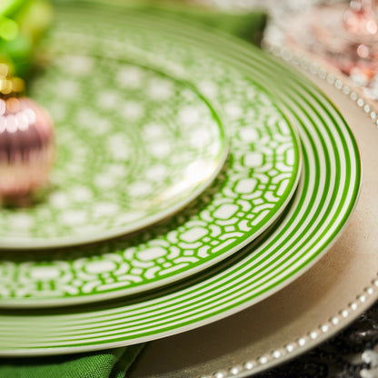  Newport Garden Gate Verde Rimmed Salad Plate