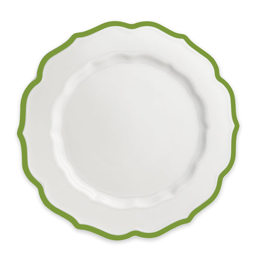  Stella Scalloped Verde Dinner Plate