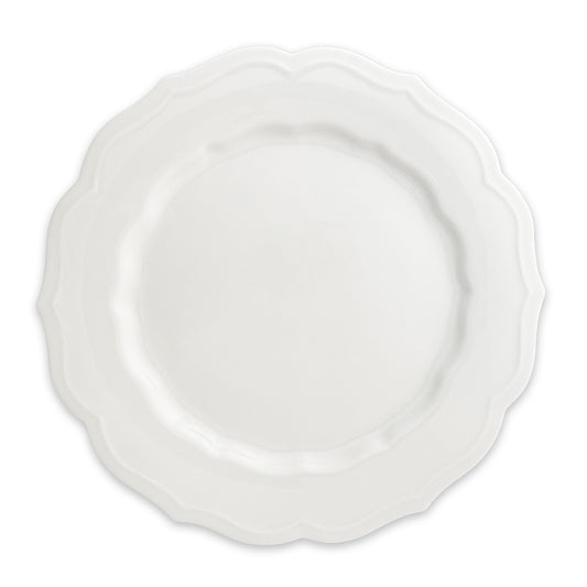  Stella Scalloped White Dinner Plate