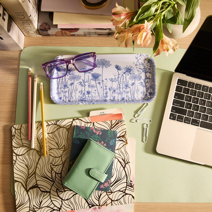  Summer Blues Small Rectangular Birchwood Tray