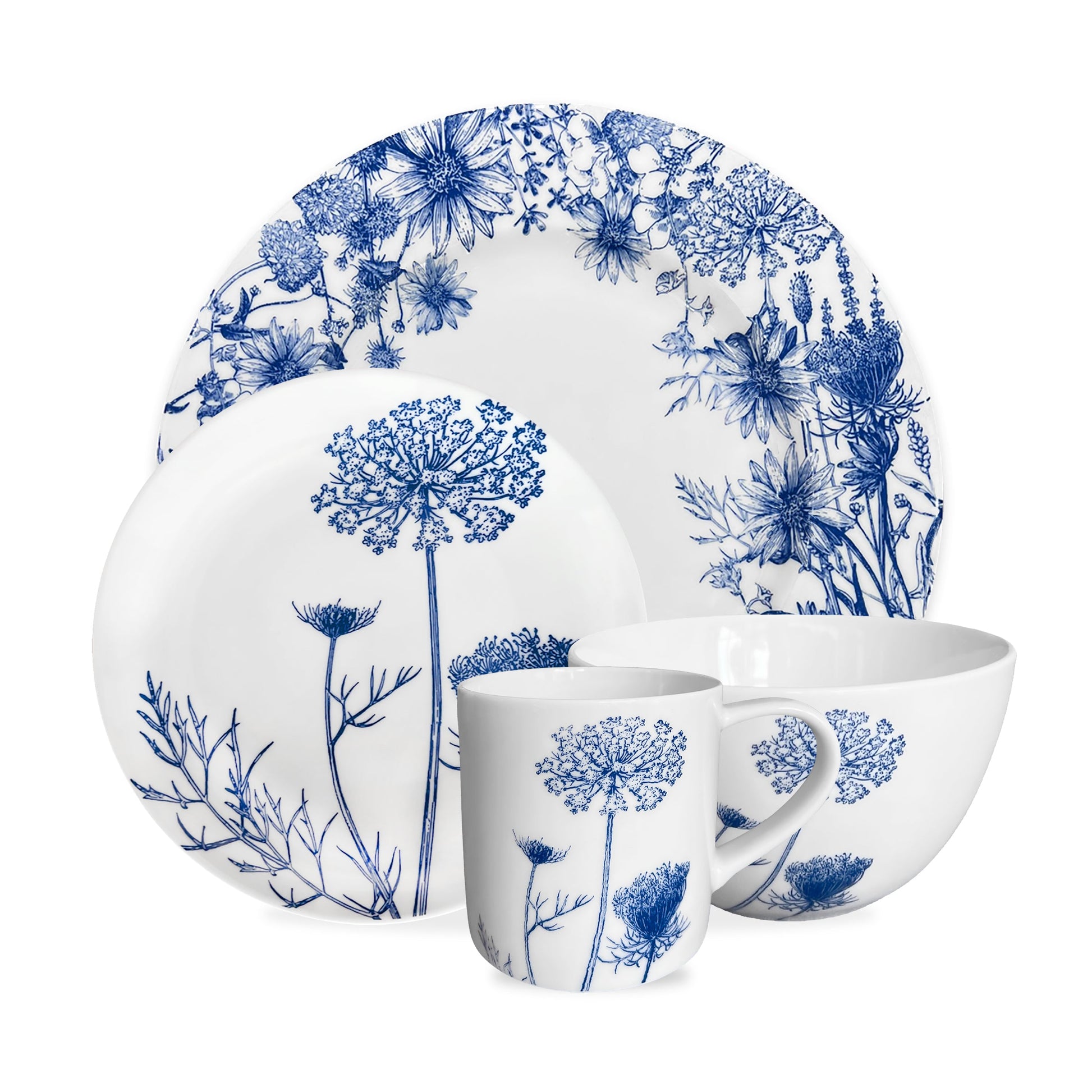  Summer Blues 4-Piece Place Setting