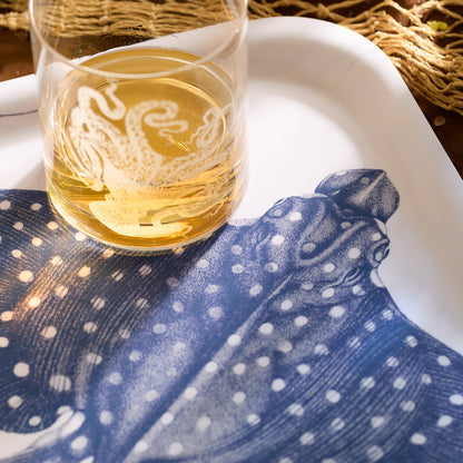  Spotted Stingray Large Rectangular Birchwood Tray