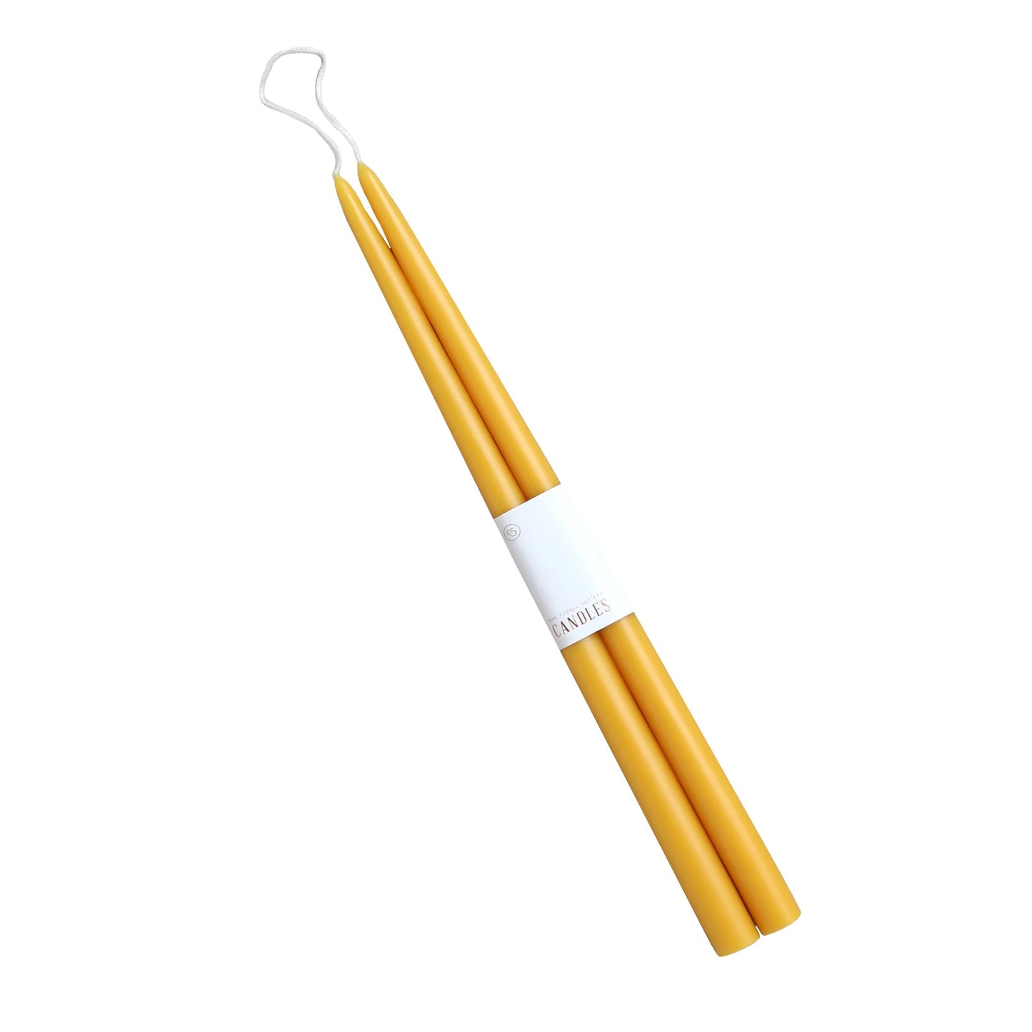  18" Marigold Taper Candles - Set Of 2